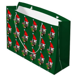 Bolsa De Regalo Grande American Pit Bull Terrier Navidad