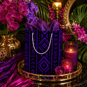 Bolsa De Regalo Grande Améthyst Real Geométrico Afrocentrico