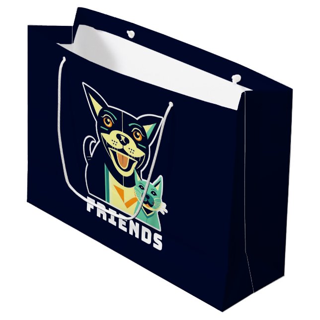 Bolsa De Regalo Grande Amigos (Angulo Anverso)