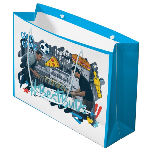 Bolsa De Regalo Grande AMIGOS™ | Chandler & Joey - Mejores Buds (Angulo Anverso)