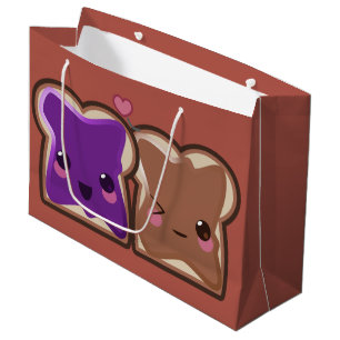 Bolsa De Regalo Grande Amigos de la mantequilla y de la jalea de