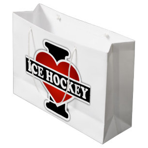 Bolsa De Regalo Grande Amo hockey sobre hielo