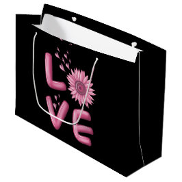 Bolsa De Regalo Grande Amo Sunflower Rosa