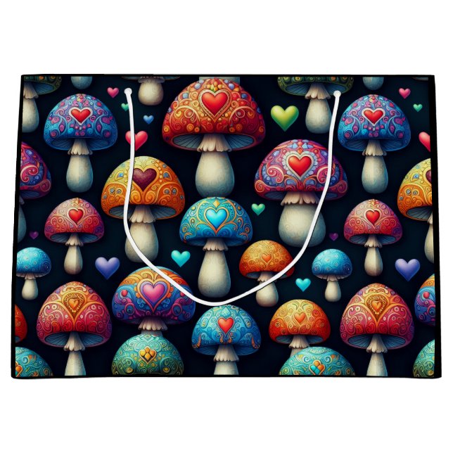 Bolsa De Regalo Grande Amor de hongos (Anverso)