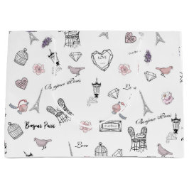 Bolsa De Regalo Grande Amor en Peris Moda Bohemia Chica de Boho Floral