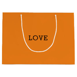 Bolsa De Regalo Grande Amor Naranja Diseñador Inspirado