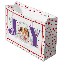 Añade tus fotos púrpura JOY y puntos rojos de polk