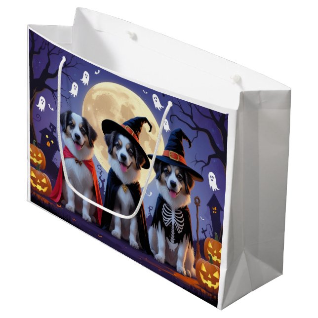 Bolsa De Regalo Grande Anatolian Shepherd Dogs Pumpkin Halloween Funny (Angulo Anverso)