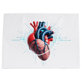 Bolsa De Regalo Grande Anatomical Heart – Artistic Medical Illustration 