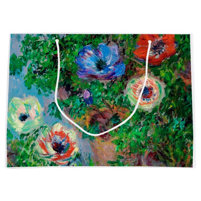 Bolsa De Regalo Grande Anemone, Monet (Anverso)