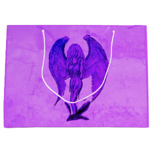 Bolsa De Regalo Grande Ángel al estilo tatuaje