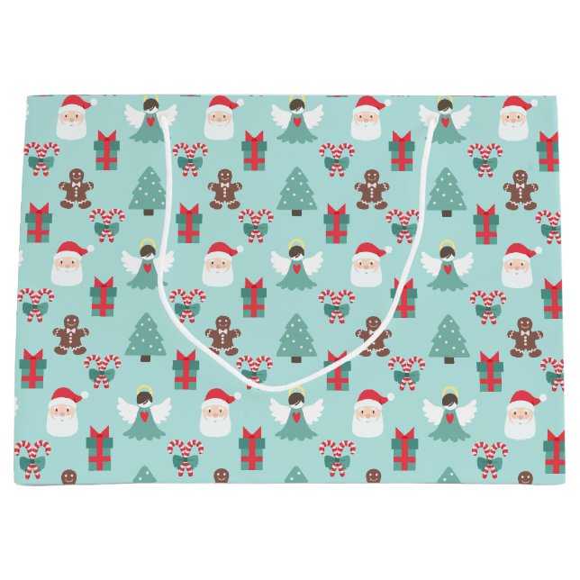 Bolsa De Regalo Grande Ángel de la Navidad (Anverso)