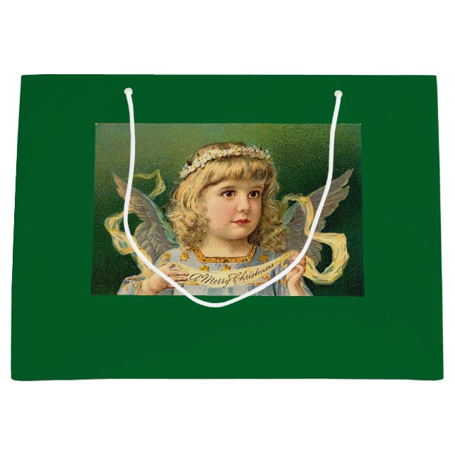 Bolsa De Regalo Grande Ángel dulce del navidad (Anverso)