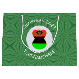Bolsa De Regalo Grande Ángel, Navidades de la bandera afroamericana