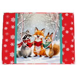 Bolsa De Regalo Grande Animales de Lil Forest cantando Navidades Carols
