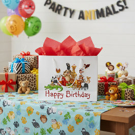 Bolsa De Regalo Grande Animales lindos