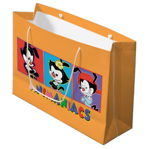 Bolsa De Regalo Grande Animaniacs Yakko, Dot, & Wakko Panel Graphic