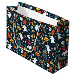 Bolsa De Regalo Grande Aniversario de Halloween lindo Añadir Nombre Ghost