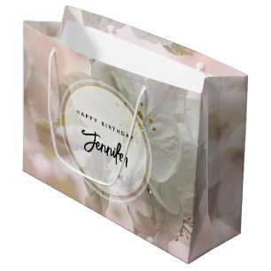 Bolsa De Regalo Grande Aniversario de la explosión de una manzana blanca