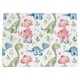 Bolsa De Regalo Grande Aniversario de los niños de los dinosaurios que ju