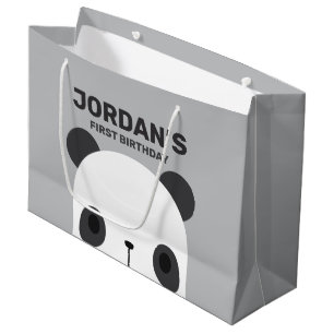 Bolsa De Regalo Grande Aniversario del Oso del Pequeño Panda