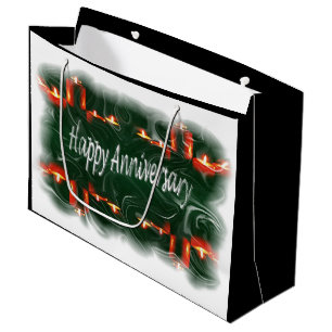Bolsa De Regalo Grande Aniversario feliz