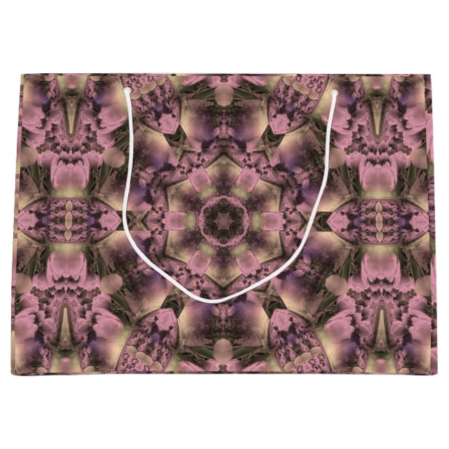 Bolsa De Regalo Grande Antigüedad rosada victoriana (Anverso)