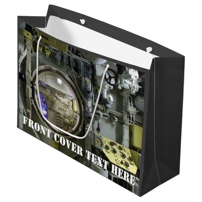 Bolsa De Regalo Grande antiguo submarino retro (Angulo Anverso)