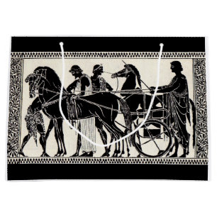 Bolsa De Regalo Grande antiguos hombres y caballos romanos