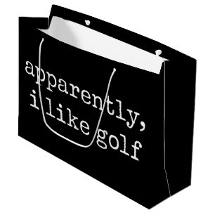 Bolsa De Regalo Grande Aparentemente, Me Gusta El Golfista Amante Del Gol