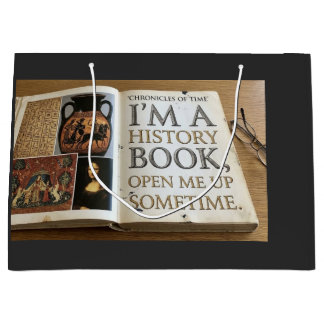 Bolsa De Regalo Grande Apertura del libro de historia
