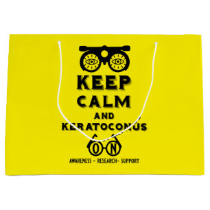 Bolsa De Regalo Grande Apoyo Y Conciencia De Keratoconos