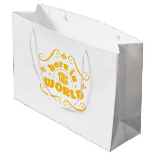 Bolsa De Regalo Grande Aquí está el mundo