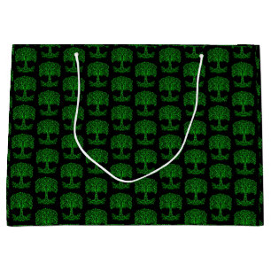 Bolsa De Regalo Grande Árbol Celta Verde De La Vida