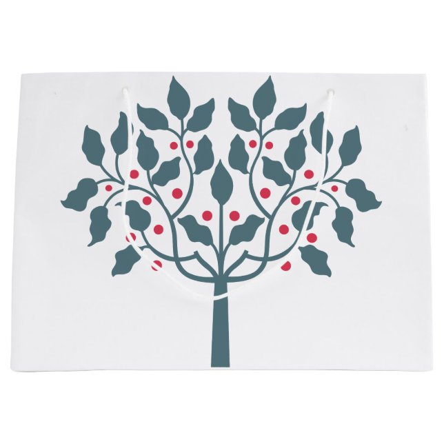 Bolsa De Regalo Grande árbol de bayas (Anverso)