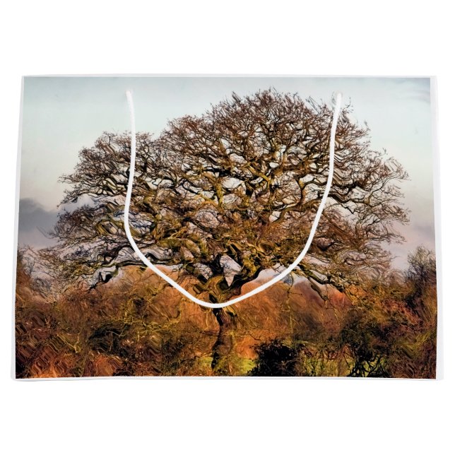 BOLSA DE REGALO GRANDE ÁRBOL DE INVIERNO (Anverso)