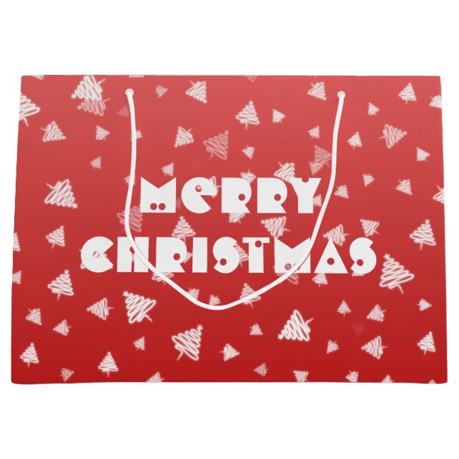 Bolsa De Regalo Grande Árbol de Navidad (Anverso)