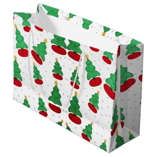 Bolsa De Regalo Grande Árbol de Navidad (Angulo Anverso)