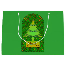 Bolsa De Regalo Grande Árbol de Navidad Celta