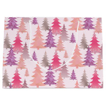 Árbol de Navidad con Estampado de Rubor Rosa Brill