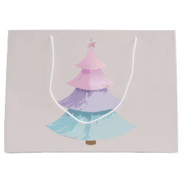 Bolsa De Regalo Grande Árbol de Navidad Pastel