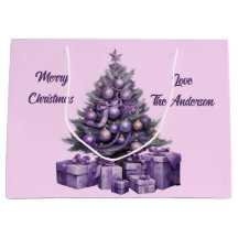 Árbol de Navidad púrpura