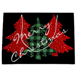 Bolsa De Regalo Grande Árboles navideños