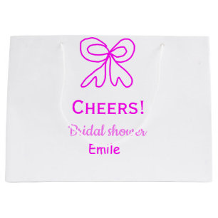 Bolsa De Regalo Grande Arco púrpura rosa para despedida de soltera agrega