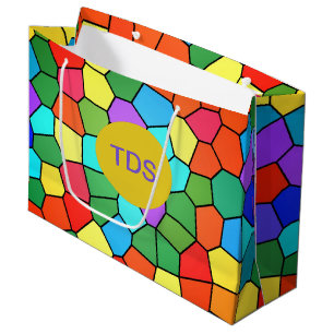 Bolsa De Regalo Grande Arcoiris de vidrio templado