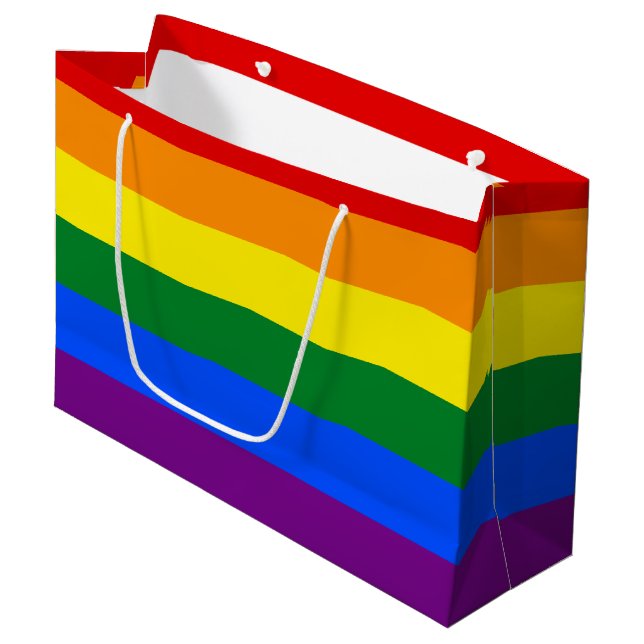 Bolsa De Regalo Grande Arcoiris del Orgullo LGBT