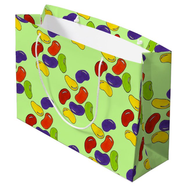 Bolsa De Regalo Grande Arcoiris Jelly Bean Jellybean Candy Easter Sweets (Angulo reverso)