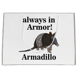 Bolsa De Regalo Grande Armadillo Animal Funny 