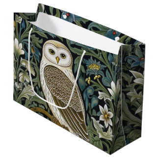 Bolsa De Regalo Grande Art Nouveau blanco