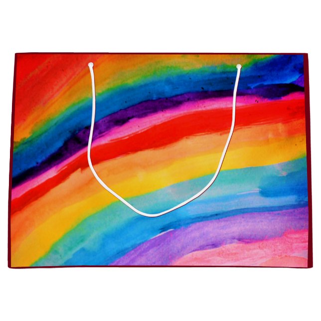 Bolsa De Regalo Grande Arte arco iris (Anverso)